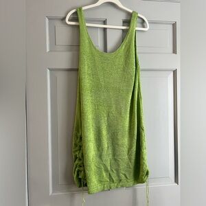 Green Sleeveless Knit Top
